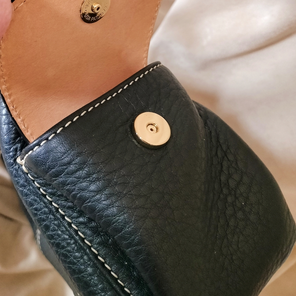 Vintage! Dooney & Bourke Black Pebble Leather Hobo Bag Pristine Condition! - Picture 7 of 10